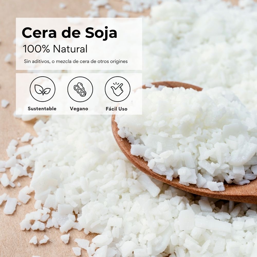 NUEVO! Cera de Soya para Velas 1 Kilo