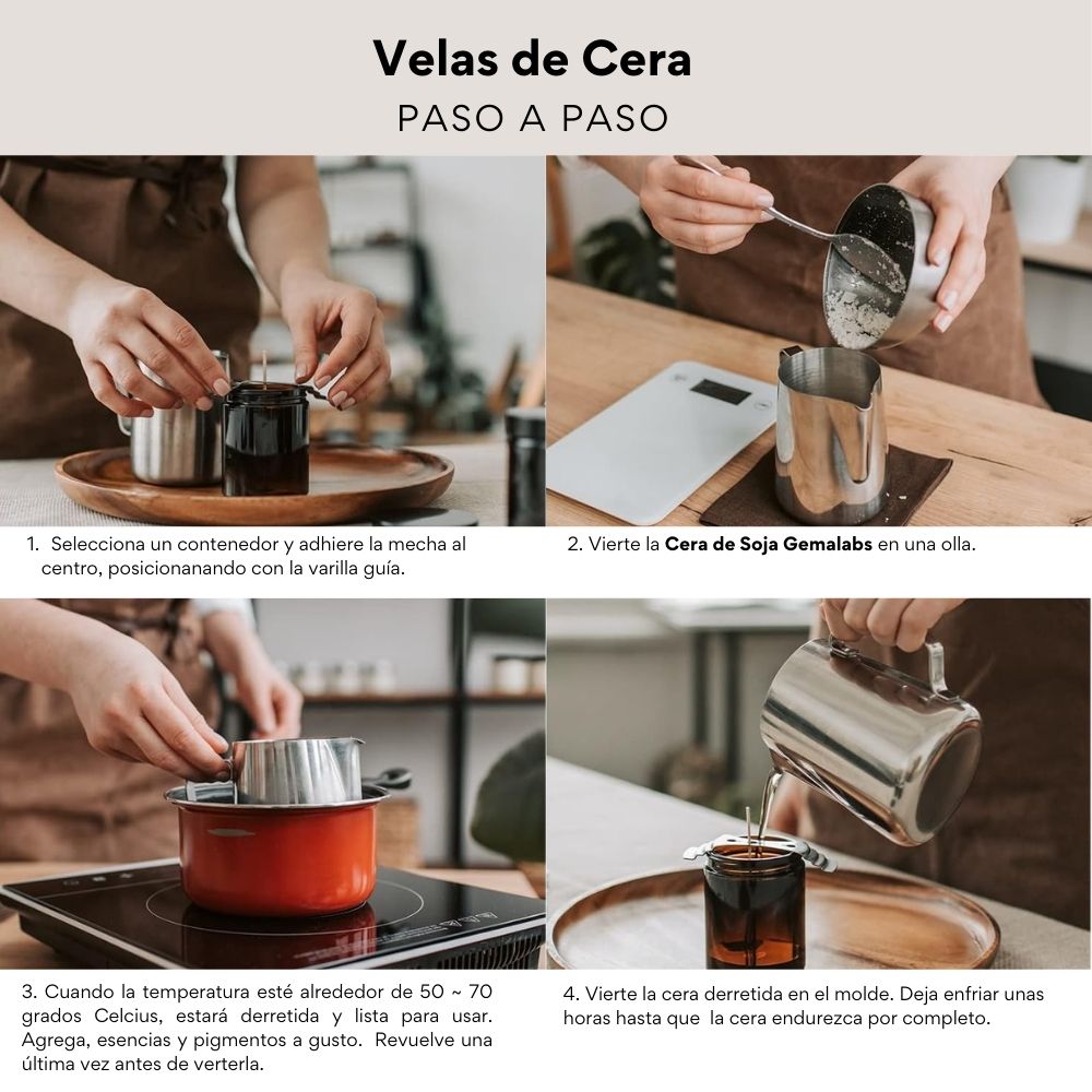 NUEVO! Cera de Soya para Velas 1 Kilo