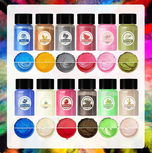 Set Pigmentos de Mica Perlados