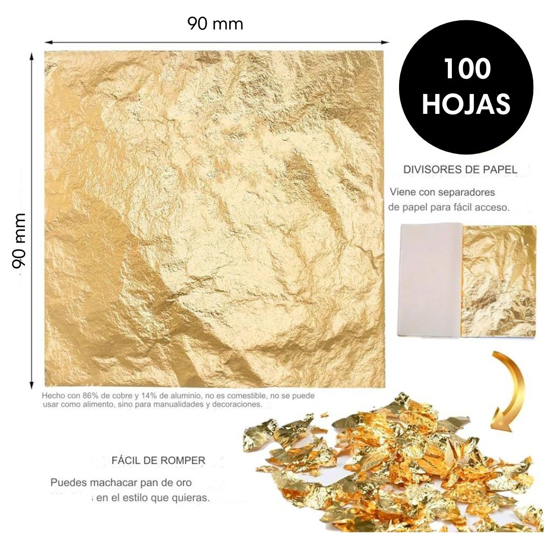 Pan de Oro 100 Hojas