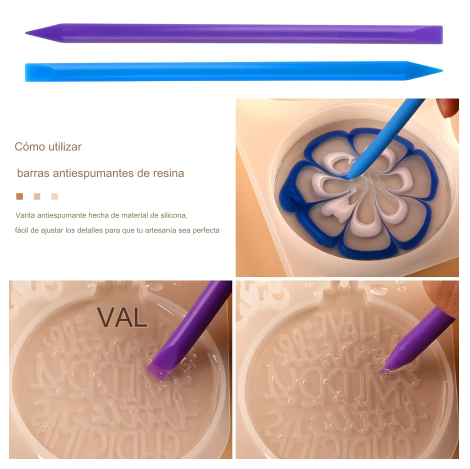 Set Mezclador Reutilizable de Silicona Para Resina