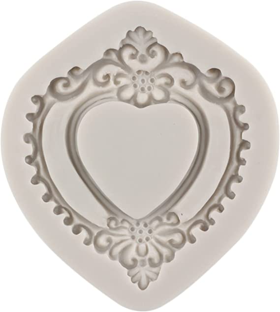 Molde Marco de Corazón Victoriano