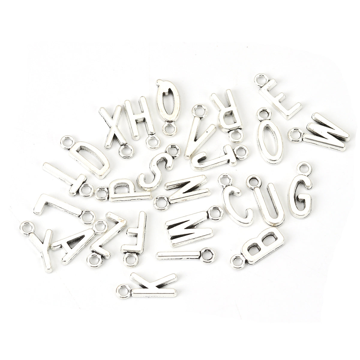 Set Abecedario Charms Plata 26 piezas