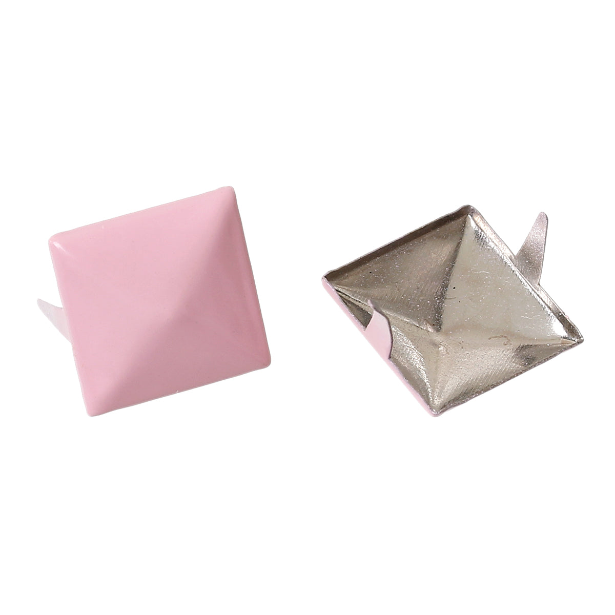 Tachas metálicas rosadas 50 unidades