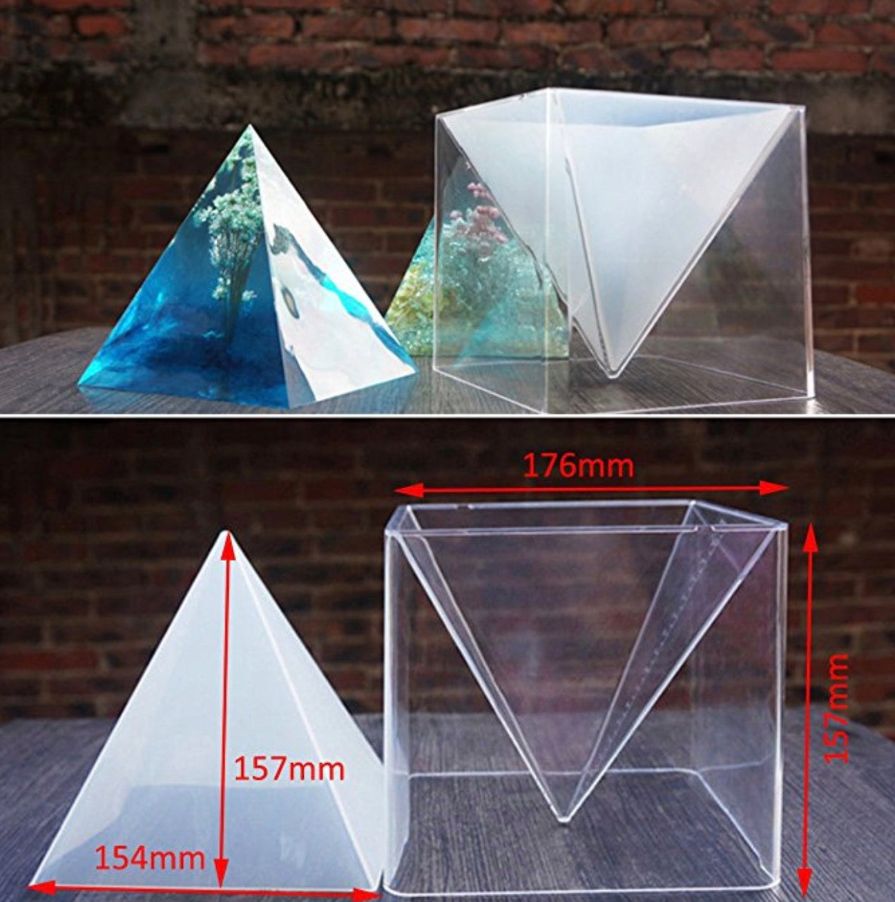 Molde de Piramide Grande 15 cms.