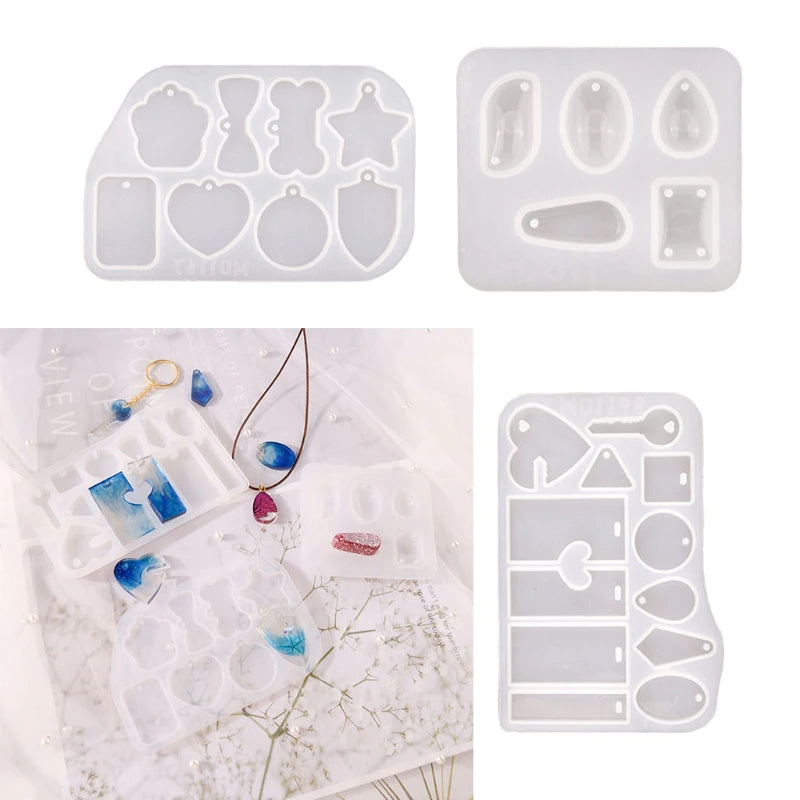 Pack 3 moldes de varias figuras