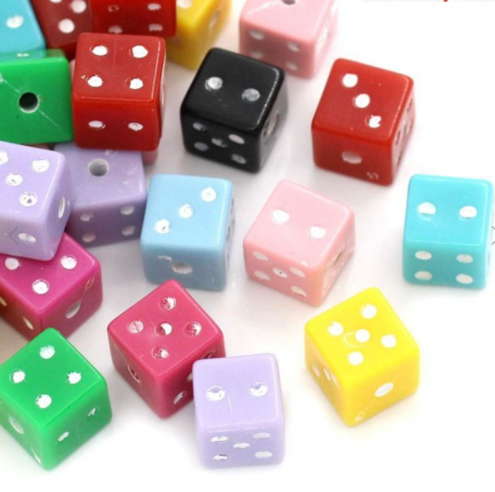 Dados Miniatura multicolor