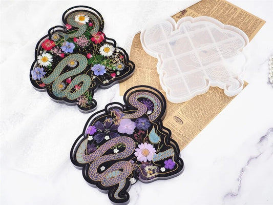 Molde Grande de Plato de Serpiente