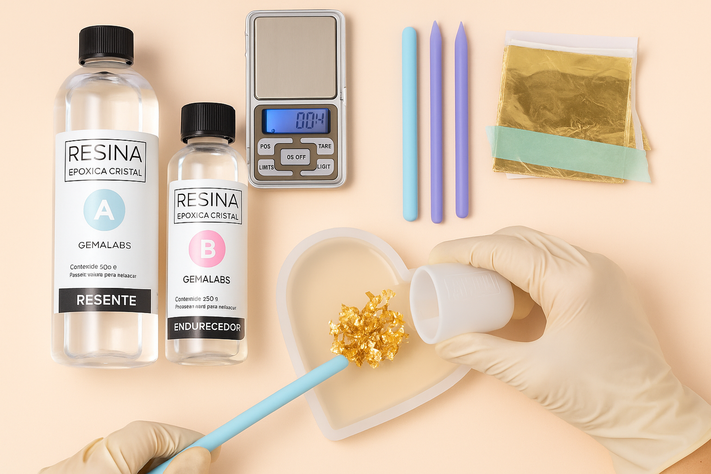 Starter Kit Gemalabs - Resina Cristal