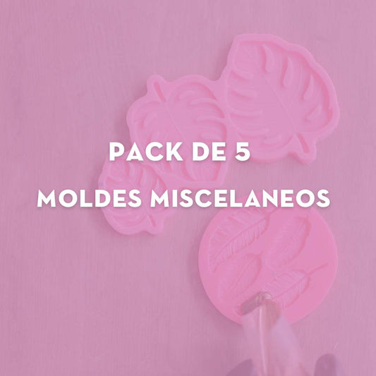 Pack de 5 moldes miceláneos
