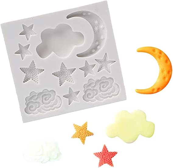 Molde Luna, Estrellas y Nubes