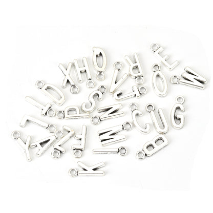 Set abecedario tono plata 26 piezas