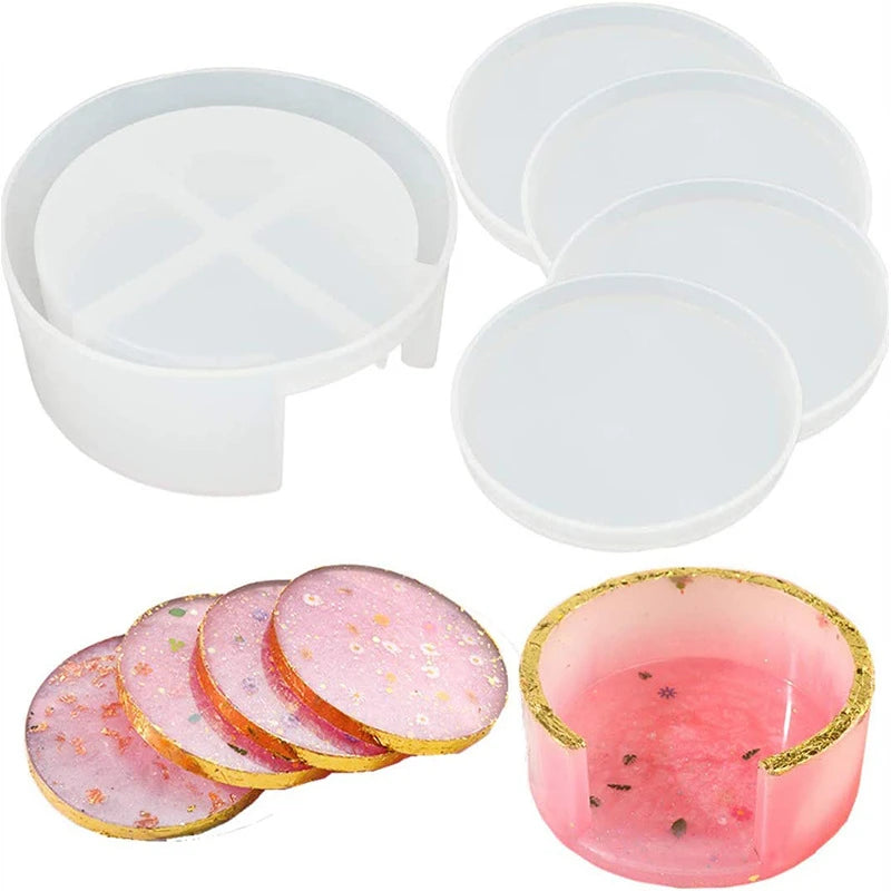 Set Moldes para Posavasos Redondos y Cuadrados